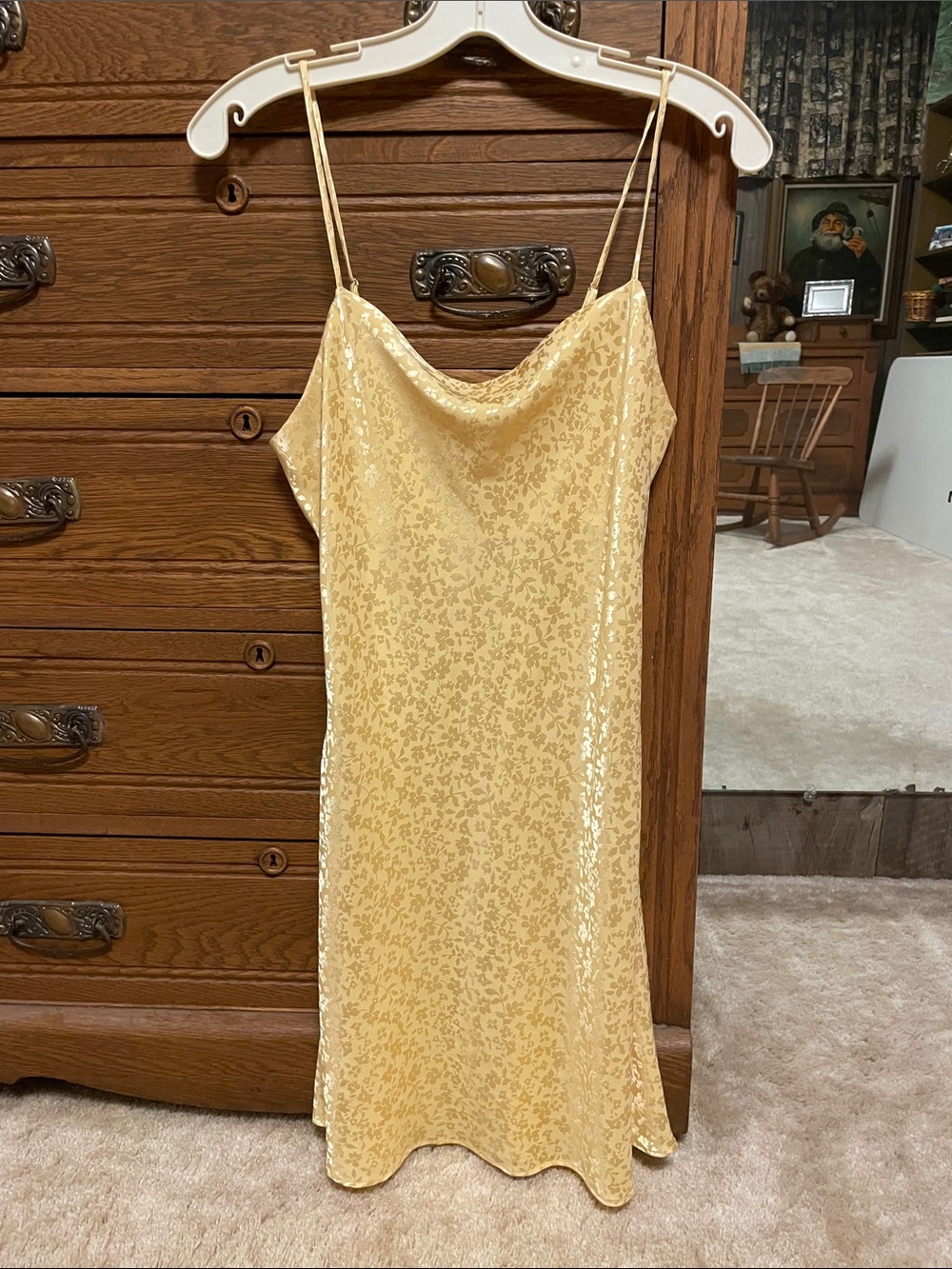 EUC Altar’d State Yellow floral Slip Dress